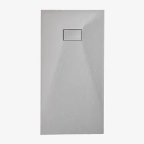 Rechthoekige Antislip En Extra Platte Smc-hars Douchebak Soho Grijs – Koel & 140 X 70 Cm - Sklum
