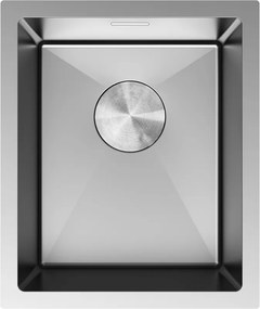 Mexen Trixo stalen spoelbak 1-komorig 370 x 440 mm, inox - 6412371000-01
