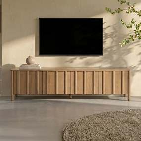 Modern Tv-meubel Eikenhout Bruin 183 Cm - 183x47x50cm.