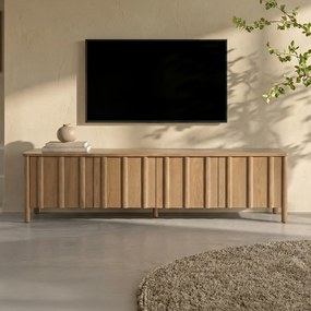 Eleonora Jake Modern Tv-meubel Eikenhout Bruin 183 Cm - 183x47x50cm.