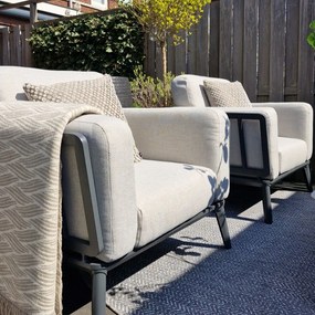 Garden Impressions Sentosa loungeset 4-delig - donker grijs
