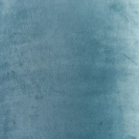 Velours lampenkap blauw 40/40/40 met gouden binnenkant