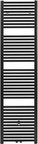Saqu Calm handdoekradiator 830W 45x182cm mat zwart
