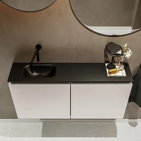 Mondiaz Ture 100cm toiletmeubel linen met wastafel urban links geen kraangat