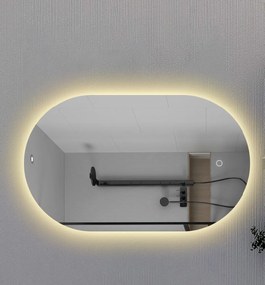 Badkamerspiegel Lina Ovaal 80x40CM | LED | Condensvrij