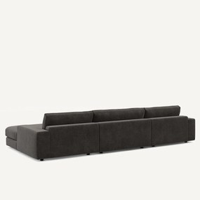 5-zits panoramabank fluweel chenille, Skander