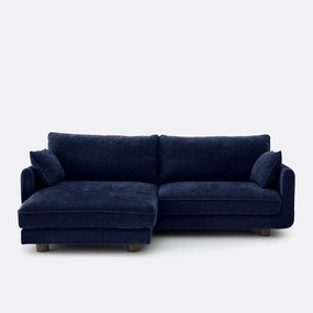 Omkeerbare hoekbank, gemêleerd polyester, EMILIO