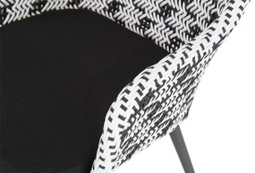 Tuinset 6 personen 260 cm Wicker Zwart Lifestyle Garden Furniture Crossway/Trente