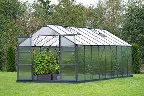 Azalia aluminium serre 2,5 x 5,5 m CoverTech antraciet