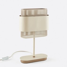 Dubbele tafellamp in metaal, Leila