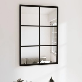 vidaXL Wandspiegel 60x40 cm metaal zwart