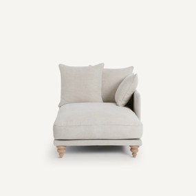 Long chair in katoen/linnen, LAZARE