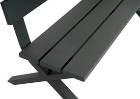 Tuinbank  aluminium 160 cm Aluminium Taupe-naturel-bruin  Presto Crosano