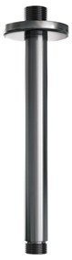 Brauer Gunmetal Edition thermostatische inbouw regendouche met 3 standen handdouche, plafondarm en hoofddouche 30cm set 60 gunmetal geborsteld PVD