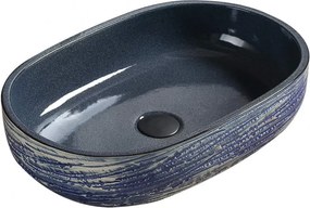 Mexen Alita opzetwastafel 58 x 39 cm, blauw - 22045866