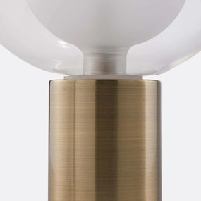 Messing lamp van metaal en glas, Arvin