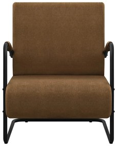 vidaXL Fauteuil stof bruin