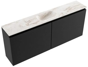 Mondiaz Ture DLux toiletmeubel 120cm urban met wastafel frappe midden met kraangat