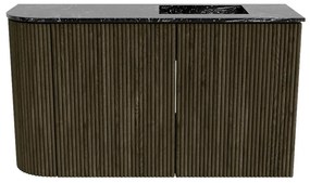 Mondiaz Joya DLux 70cm toiletmeubel ronding links shadow met wastafel faye rechts 1 kraangat lava