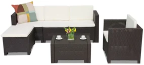 Colorado Relax Corner 5 bruin Bica technorattan loungemeubilair