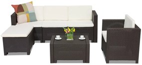 Colorado Relax Corner 5 bruin Bica technorattan loungemeubilair