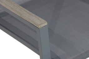 Tuinset 4 personen 180 cm Aluminium/textileen Grijs Domani Furniture Verde/Mateo