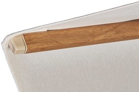Platinum Challenger zweefparasol T1 Premium 4x3 m. - Champagne Teak - met ingraafvoet en hoes