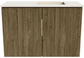 Mondiaz Joya DLux 60cm toiletmeubel dusk met wastafel faye rechts 1 kraangat meli