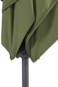 4 Seasons Outdoor Oasis Parasol met groen doek 200 x 250 cm Parasol    weerbestendig