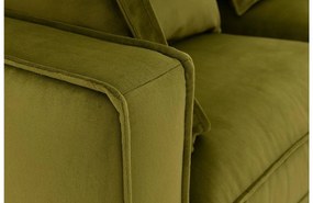 Goossens Bank Suite groen, stof, 3-zits, elegant chic