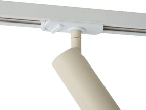 Modern railsysteem met 5 spots wit met beige 1-fase GU10 35mm - Iconic Jeana Luxe