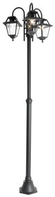 Klassieke buiten lantaarn zwart 235 cm 3-lichts IP44 - Berta