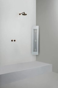 Sunshower Round Plus Medium White infraroodlamp en UV 33x140x10cm hoekopbouw