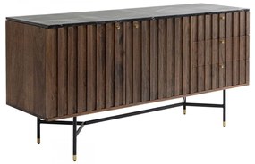 Kare Design Apiano Dressoir Van Acacia En Marmer - 150x45x76cm.