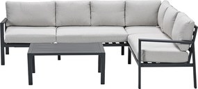 Garden Impressions Denver loungeset 4-delig rechts – donker grijs