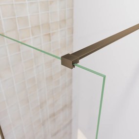 Saniclear Redro stabilisatiestang 100cm incl. muur- en wandbevestiging verouderd messing