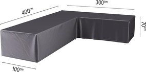 Platinum AeroCover Loungesethoes - Rechtse hoek - 400/300x100x70 cm - Ademend&amp;UV-bestendig