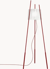 Dimbare tripod vloerlamp Tyla, mondgeblazen