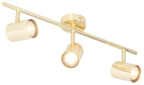 Moderne plafondlamp messing 3-lichts verstelbaar - Jeana