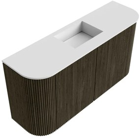 Mondiaz Joya 85cm toiletmeubel ronding links/rechts shadow met wastafel faye midden 1 kraangat talc