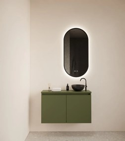 Gliss Design Echo toiletmeubel 80cm olijfgroen