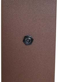 Industriele / Industrie / Industrial buiten paaltje roestbruin met smoke glas 70cm met schemersensor IP44 - Denmark Industriele / Industrie / Industrial E27 IP44 Buitenverlichting