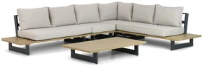 Hoek loungeset 6 personen Aluminium Grijs Lifestyle Garden Furniture Azzurro