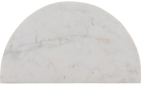 Goossens Nachtkastje Stone White, marmer wit, elegant chic, 46 x 62 x 27 cm