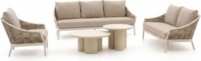 + 10% kassakorting | Stoel-bank loungeset Apple Bee | 6 personen | Loungeset Grijs | Aluminium | Kees Smit Tuinmeubelen