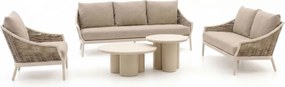 Stoel-bank loungeset Apple Bee | 6 personen | Loungeset Grijs | Aluminium | Kees Smit Tuinmeubelen
