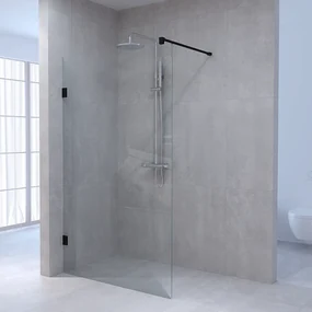 Brauer JC profielloze inloopdouche 140cm zwart mat
