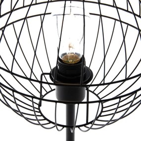 Moderne tafellamp zwart - Sphaera Modern E27 bol / globe / rond Binnenverlichting Lamp