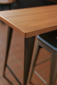 Torix Hoge Rechthoekige Tafel Natuurlijk Hout