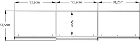 Goossens Kledingkast Big Choice Type 01 163, Slaapkamerkast 280 cm breed, 222 cm hoog, 2 schuifdeuren en 1 glas schuifdeur midden